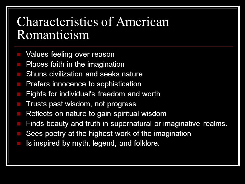 The characteristics of a true american